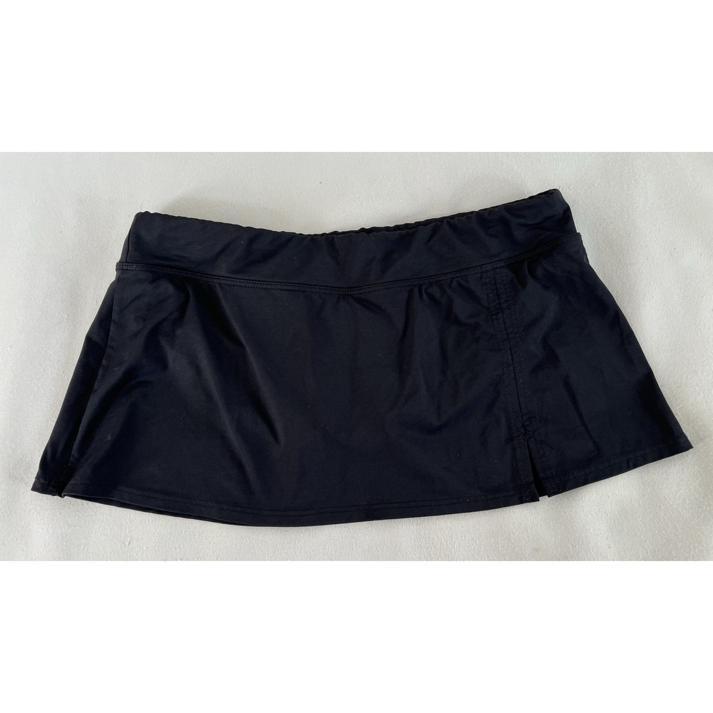 Lands En‎ Women's Swim Skort Black Sz 10